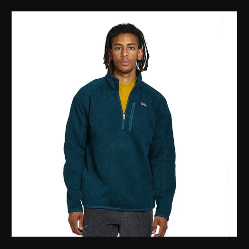 Patagonia Men's Better Sweater 1/4 Zip – Dark Borealis Green (XL) - NWT